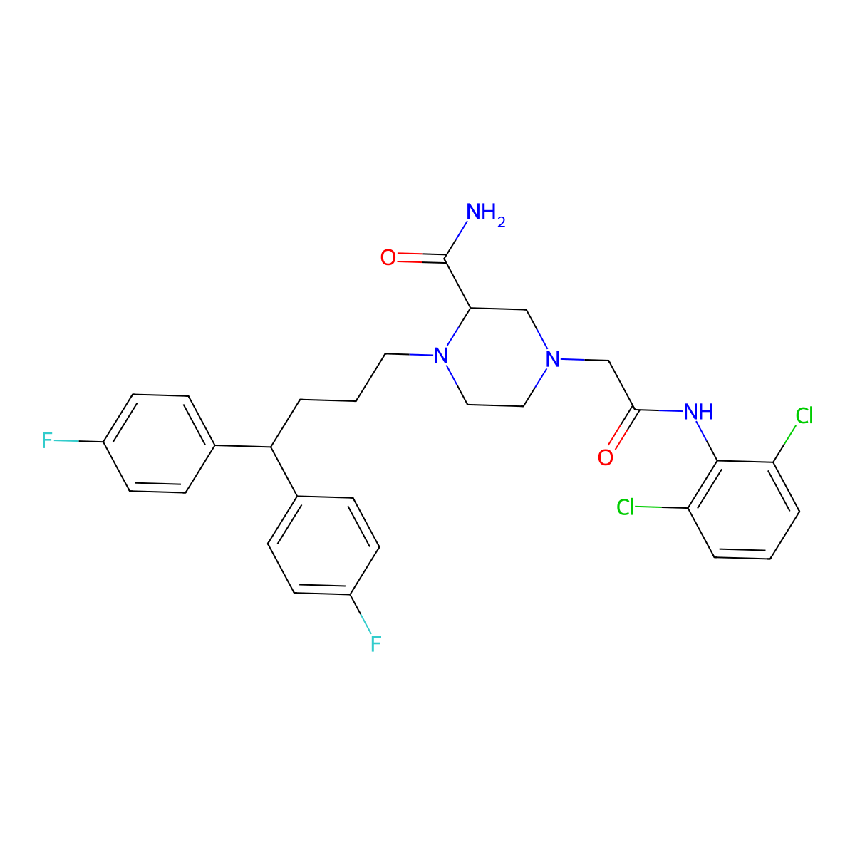 Mioflazine molecular structure, CAS 79467-23-5