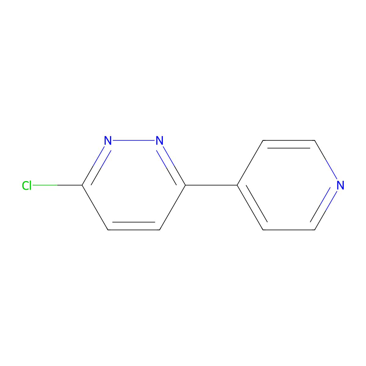 3-Chloro-6-(pyridin-4-yl)pyridazine molecular structure, CAS 79472-17-6