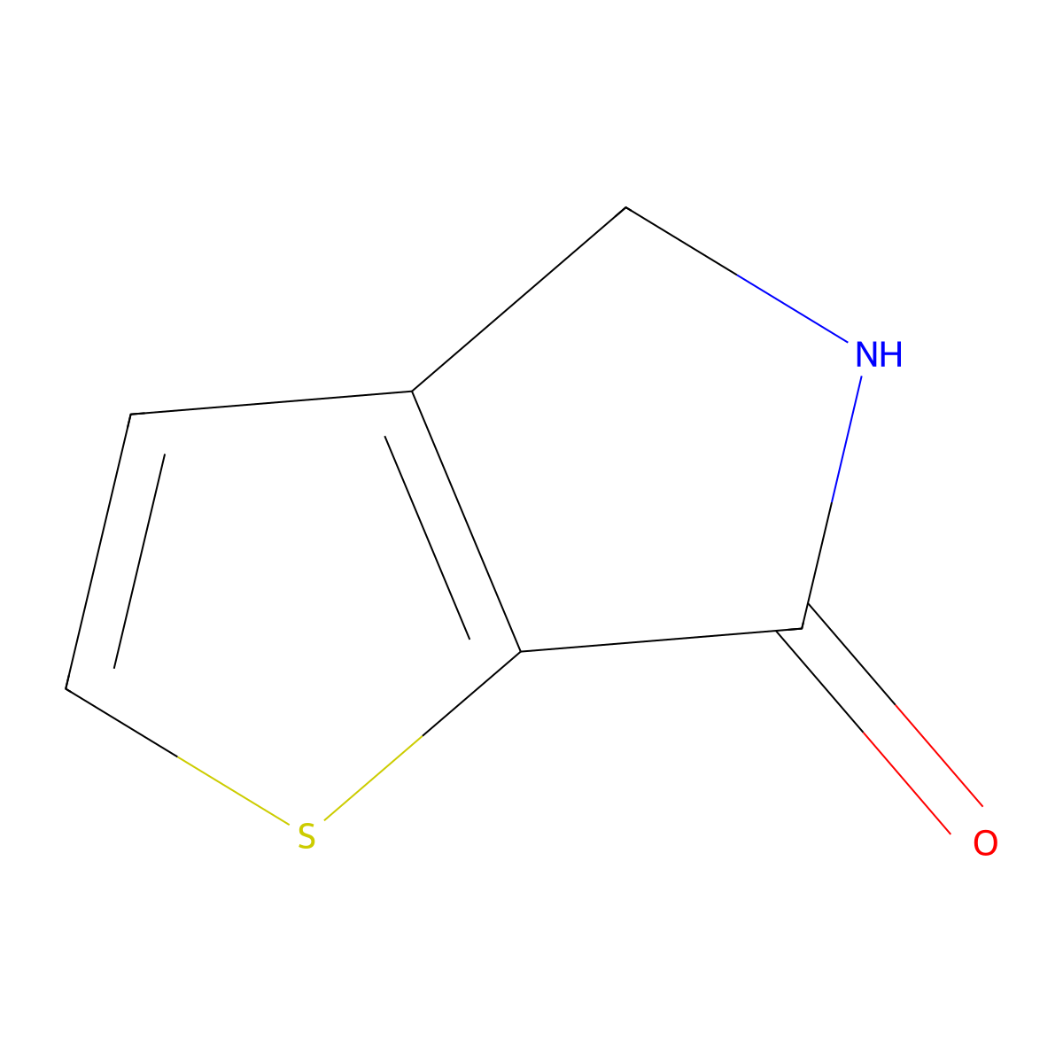 4H,5H,6H-thieno[2,3-c]pyrrol-6-one molecular structure, CAS 79472-22-3