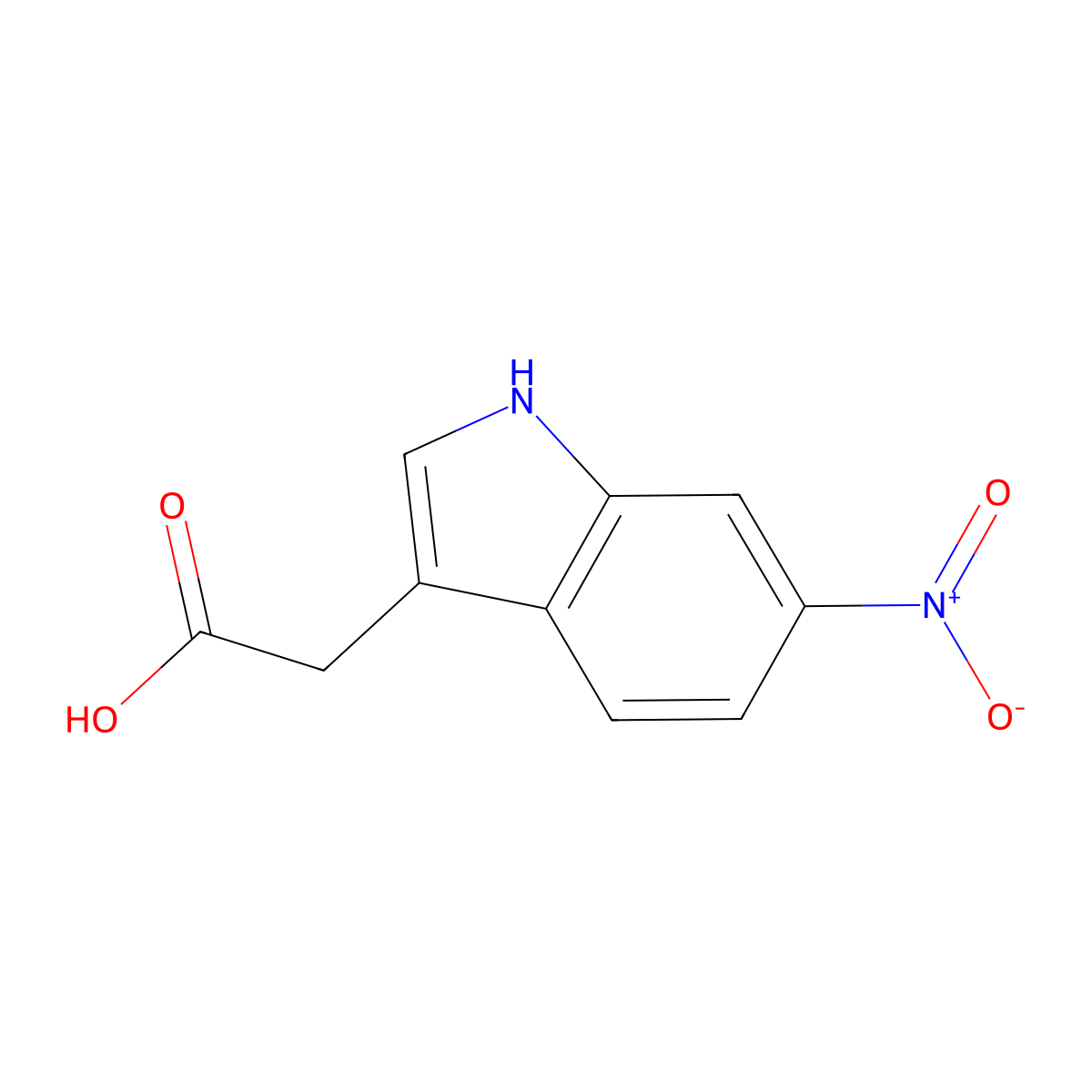 6-Nitroindole-3-acetic Acid molecular structure, CAS 79473-06-6
