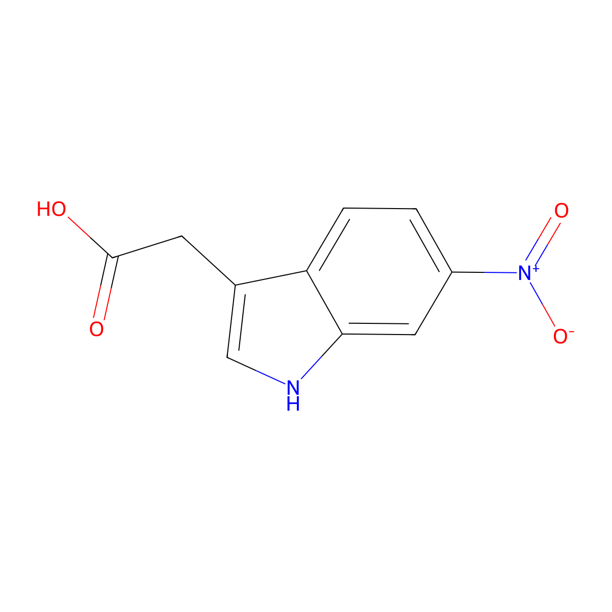 6-Nitroindole-3-acetic Acid molecular structure, CAS 79473-06-6
