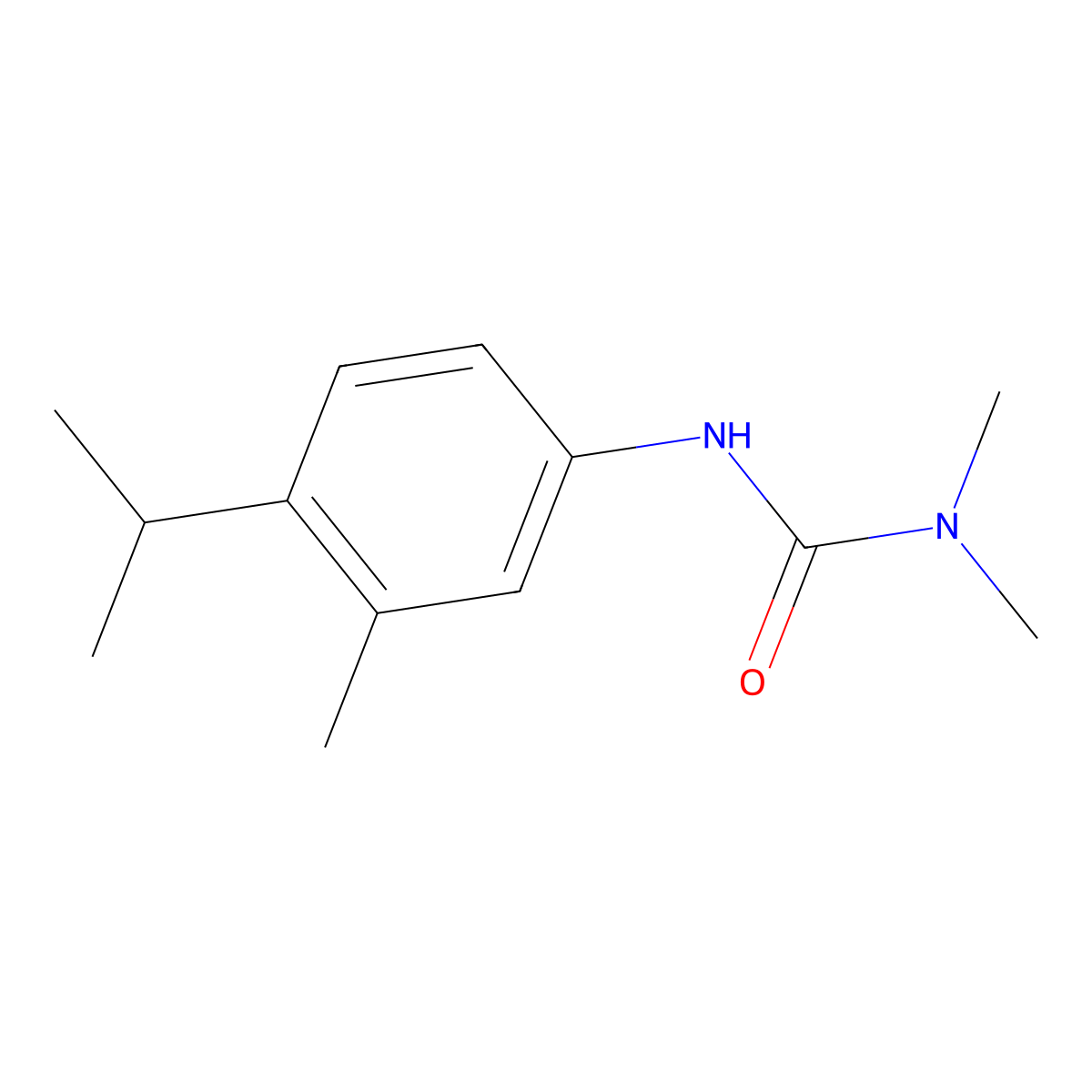 3-(4-Isopropyl-m-tolyl)-1,1-dimethylurea molecular structure, CAS 79473-12-4