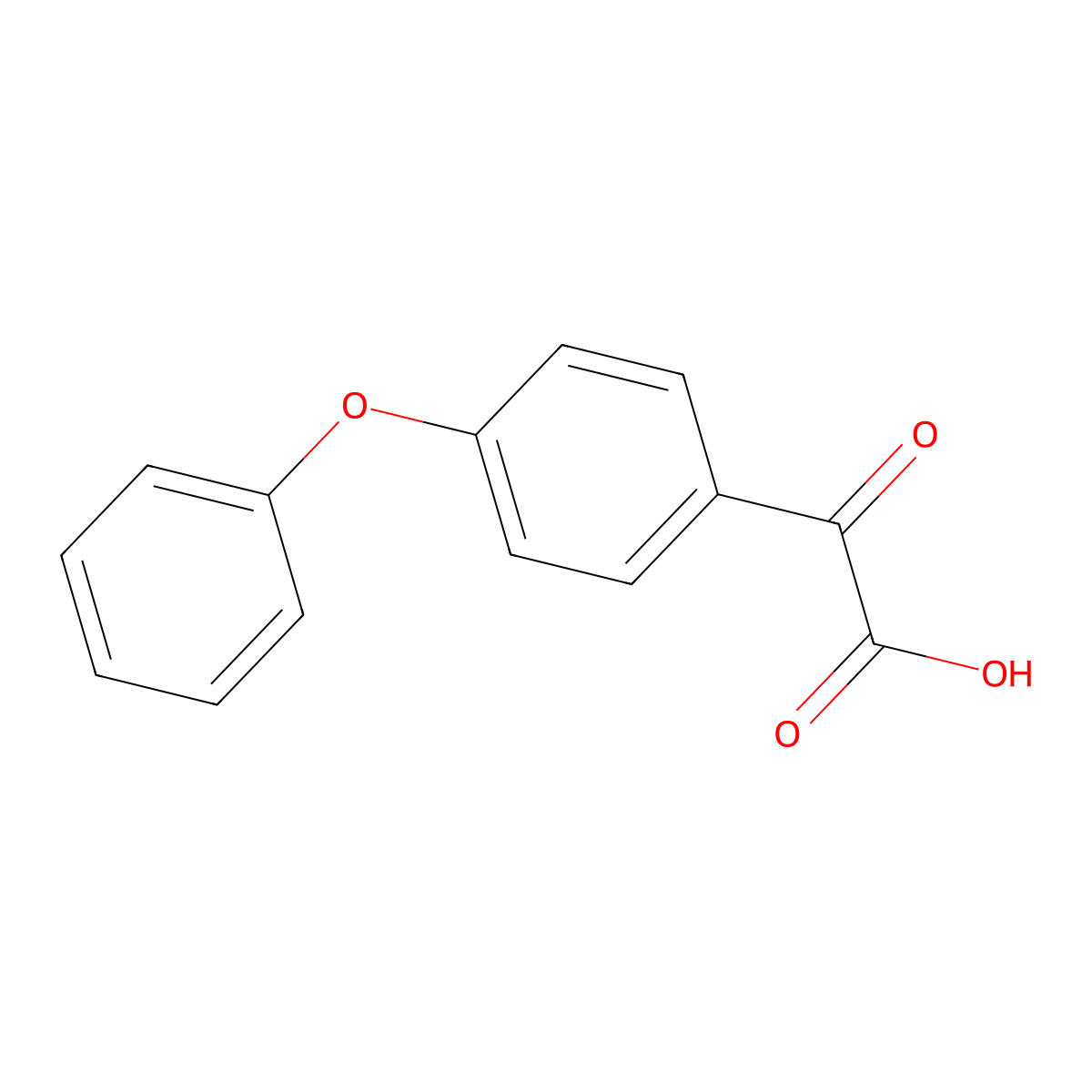 2-Oxo-2-(4-phenoxyphenyl)acetic acid molecular structure, CAS 79478-16-3