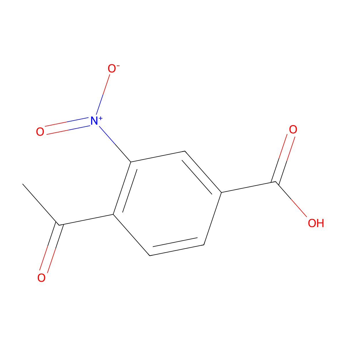 4-Acetyl-3-nitrobenzoic acid molecular structure, CAS 79481-75-7