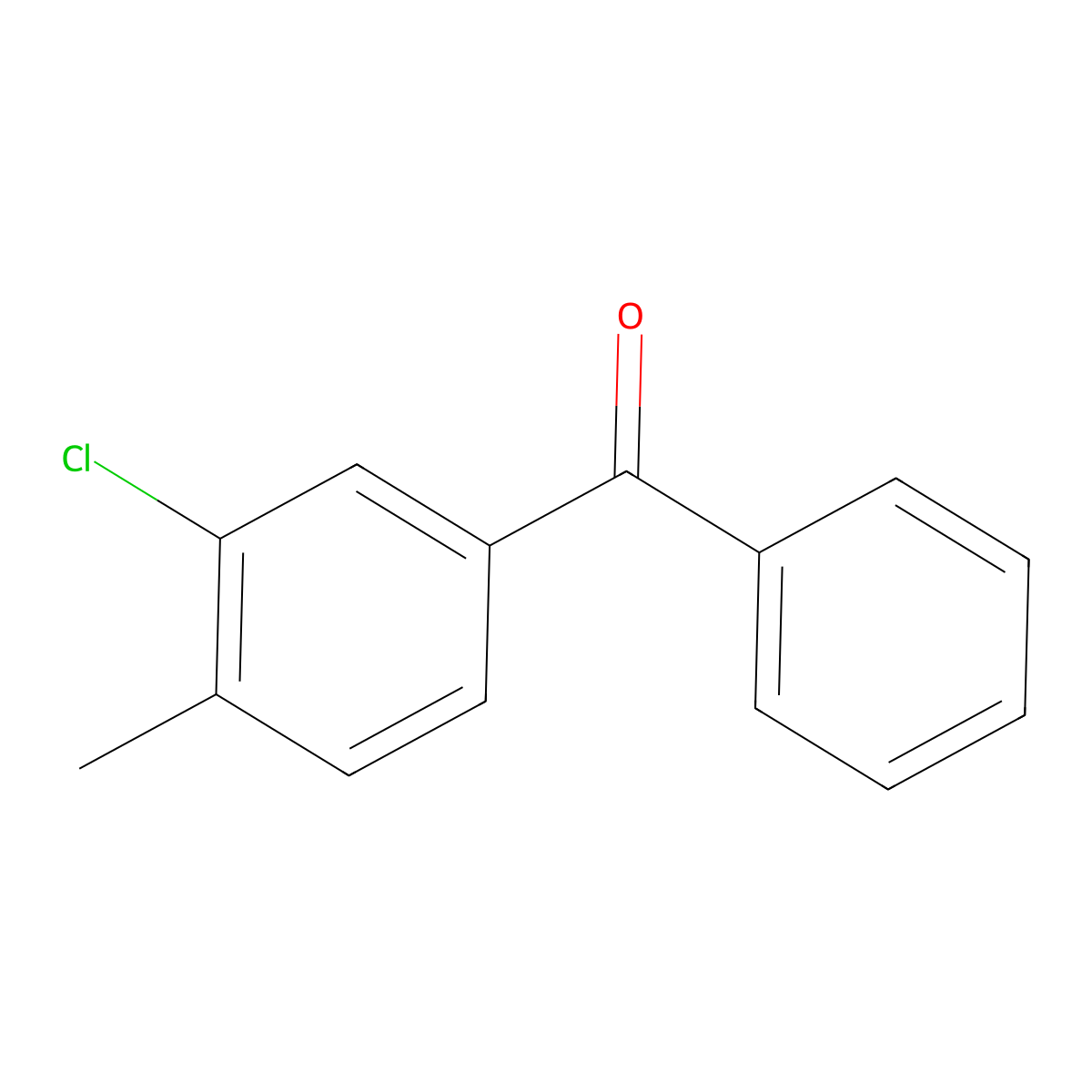 (3-Chloro-4-methylphenyl)(phenyl)methanone molecular structure, CAS 79481-99-5