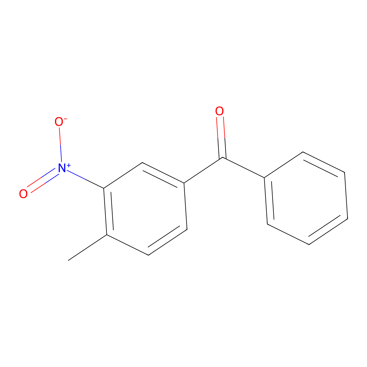 Methanone, (4-methyl-3-nitrophenyl)phenyl- molecular structure, CAS 79482-00-1