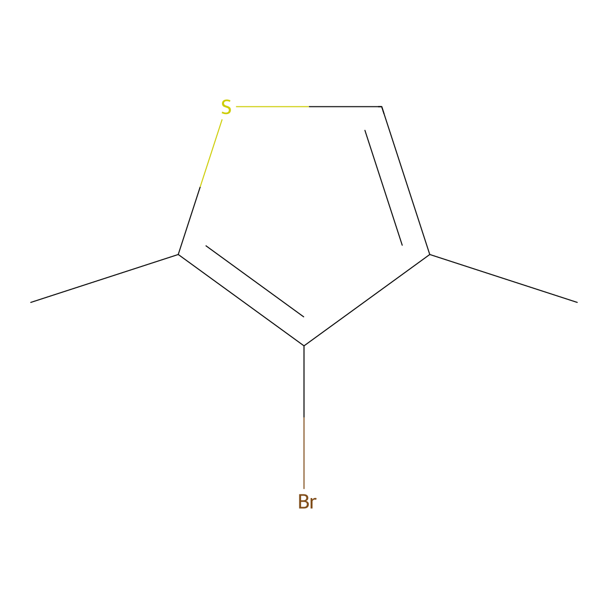3-Bromo-2,4-dimethylthiophene molecular structure, CAS 79485-96-4