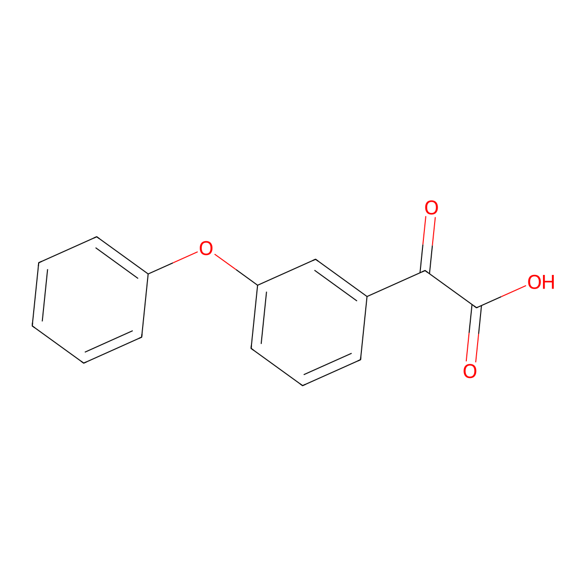 2-Oxo-2-(3-phenoxyphenyl)acetic acid molecular structure, CAS 79486-88-7