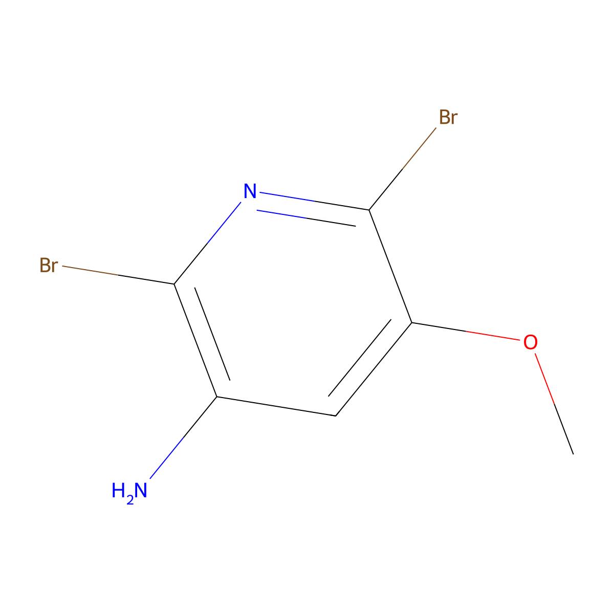 2,6-Dibromo-5-methoxypyridin-3-amine molecular structure, CAS 79491-47-7