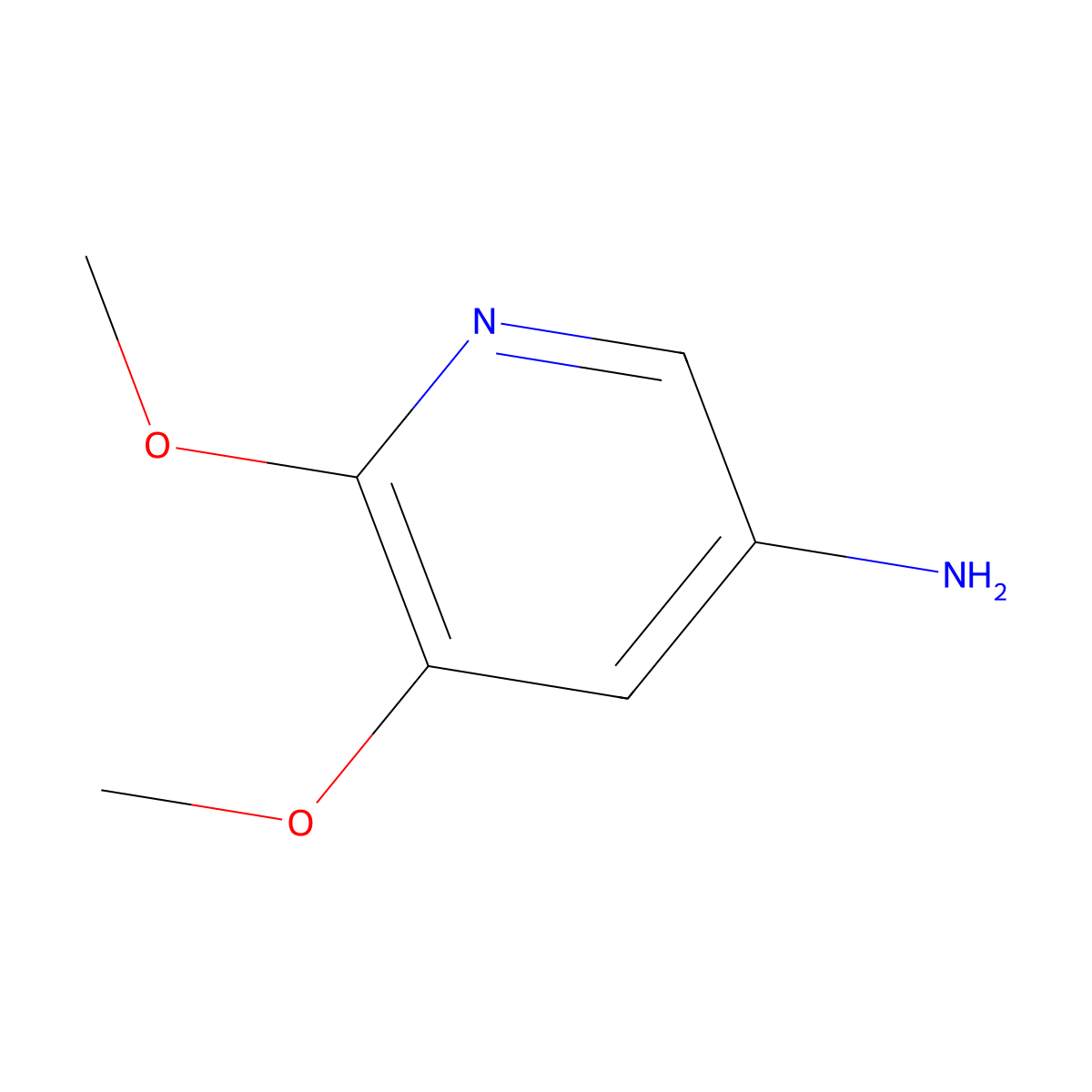 5,6-Dimethoxypyridin-3-amine molecular structure, CAS 79491-49-9