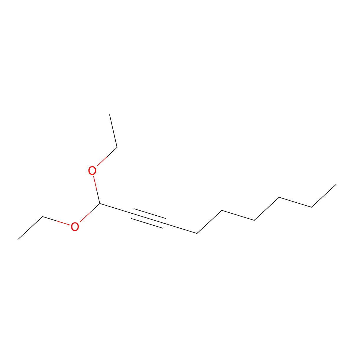 1,1-Diethoxynon-2-yne molecular structure, CAS 79496-57-4