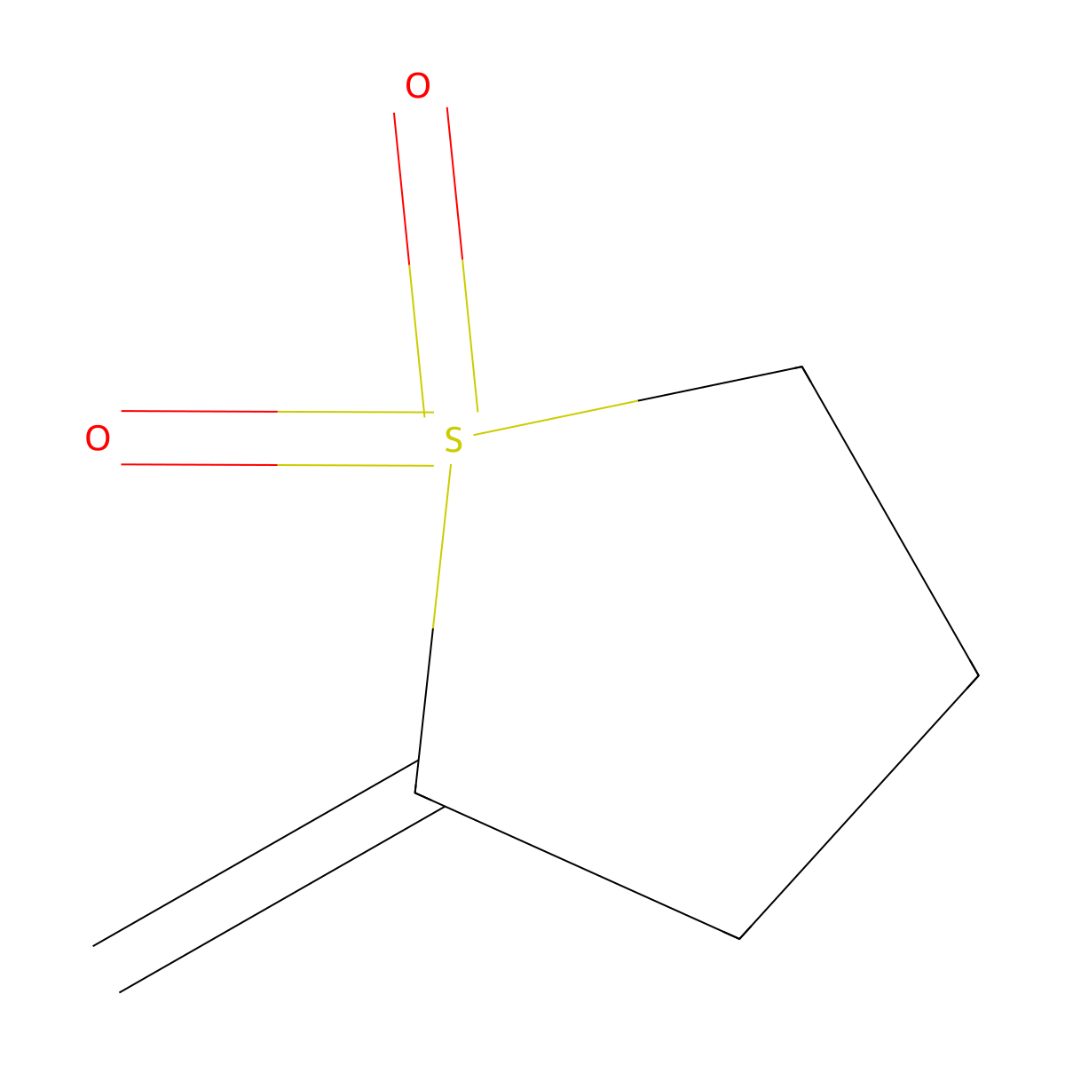 2-Methylidene-1lambda6-thiolane-1,1-dione molecular structure, CAS 79496-71-2