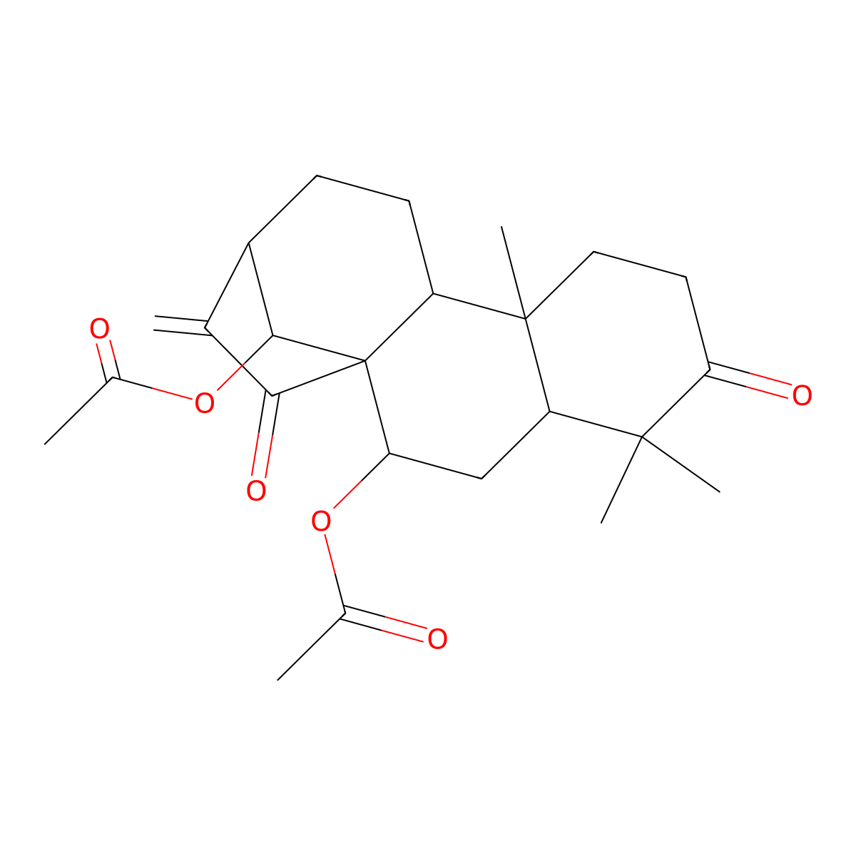 Glaucocalyxin A diacetate molecular structure, CAS 79498-37-6