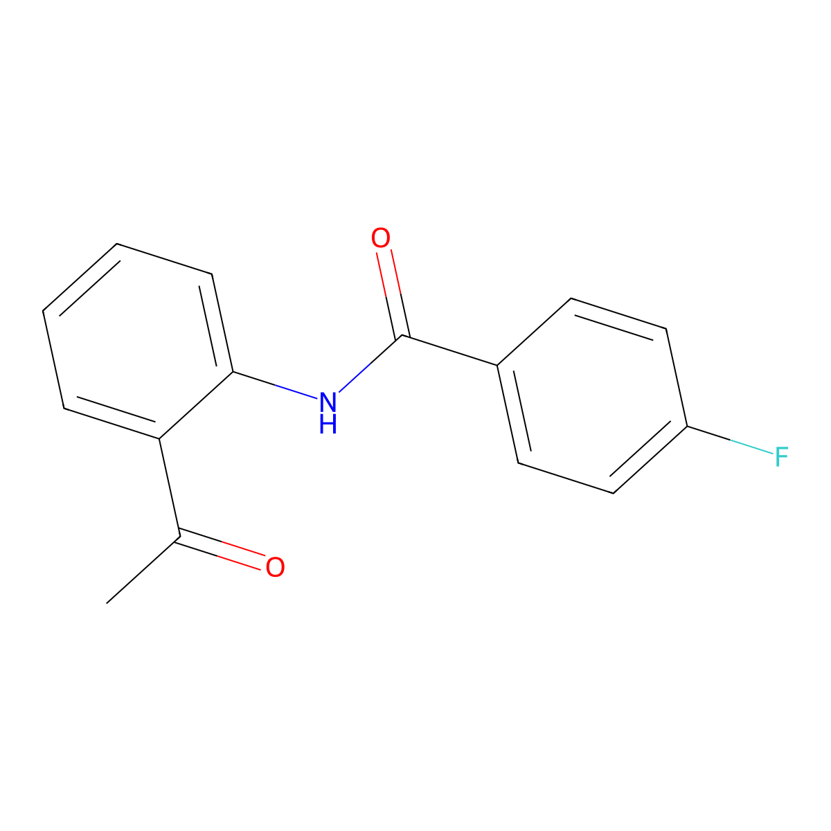 N-(2-acetylphenyl)-4-fluorobenzamide molecular structure, CAS 79498-51-4