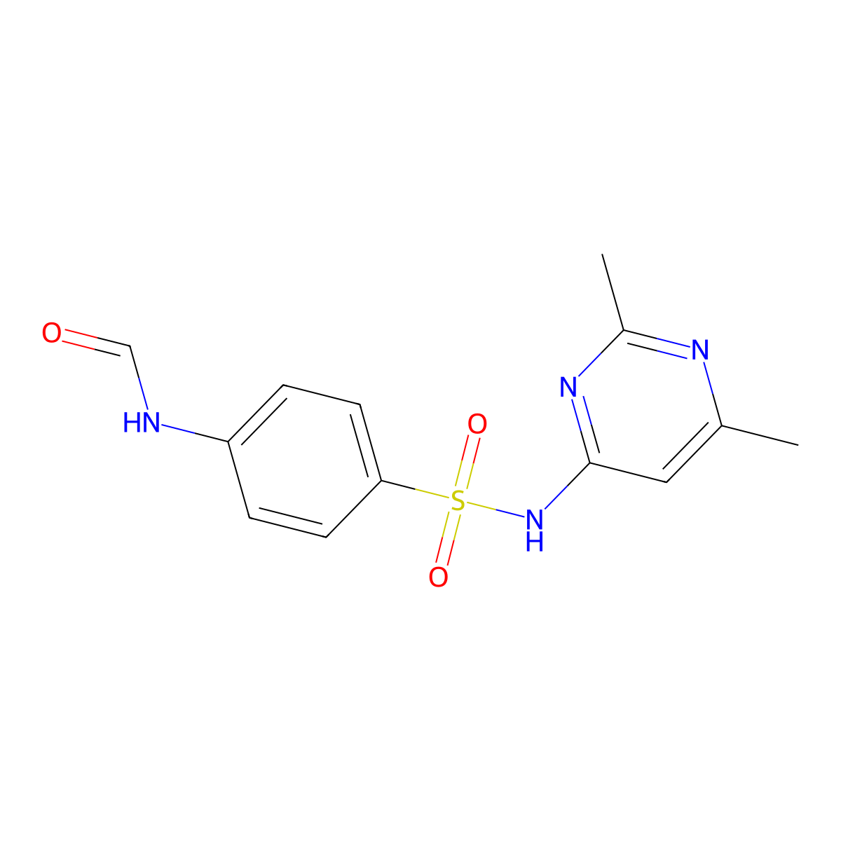 Formylsulfamethine molecular structure, CAS 795-13-1