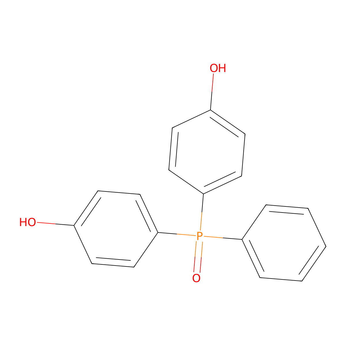 p,p'-(Phenylphosphinylidene)bisphenol molecular structure, CAS 795-43-7