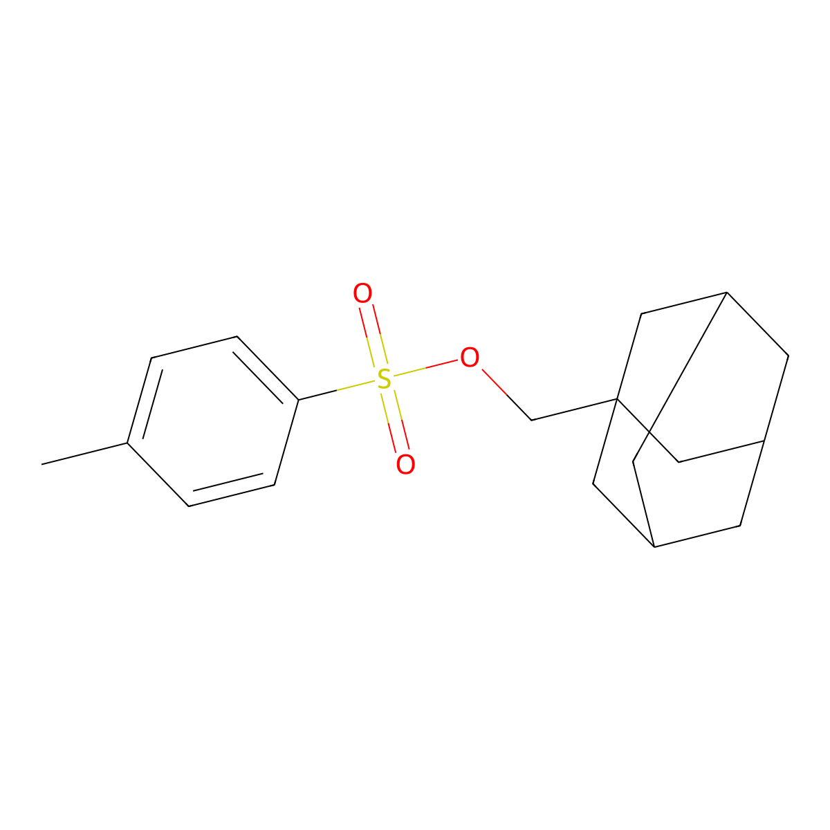 1-Adamantylmethyl 4-methylbenzenesulfonate molecular structure, CAS 795-63-1
