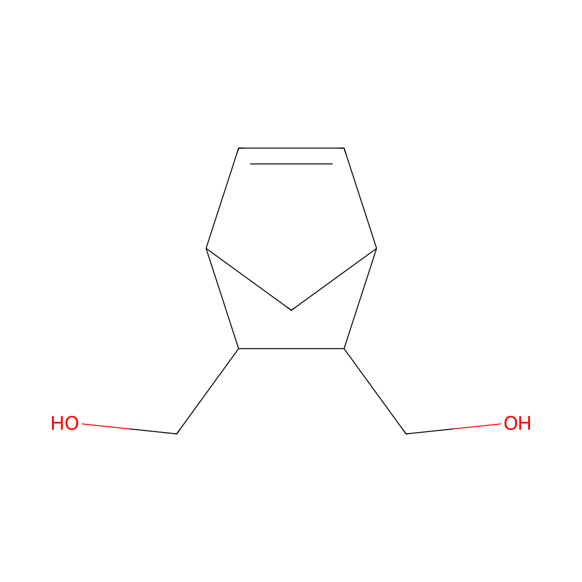 (1R,2R,3R,4S)-Bicyclo[2.2.1]hept-5-ene-2,3-diyldimethanol molecular structure, CAS 79516-58-8