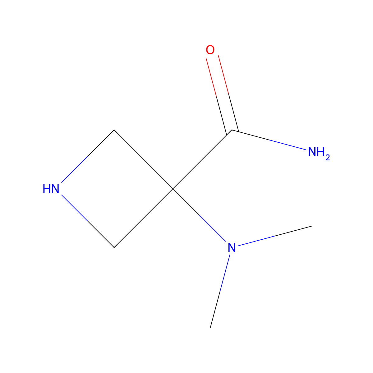 3-(Dimethylamino)azetidine-3-carboxamide molecular structure, CAS 795259-51-7