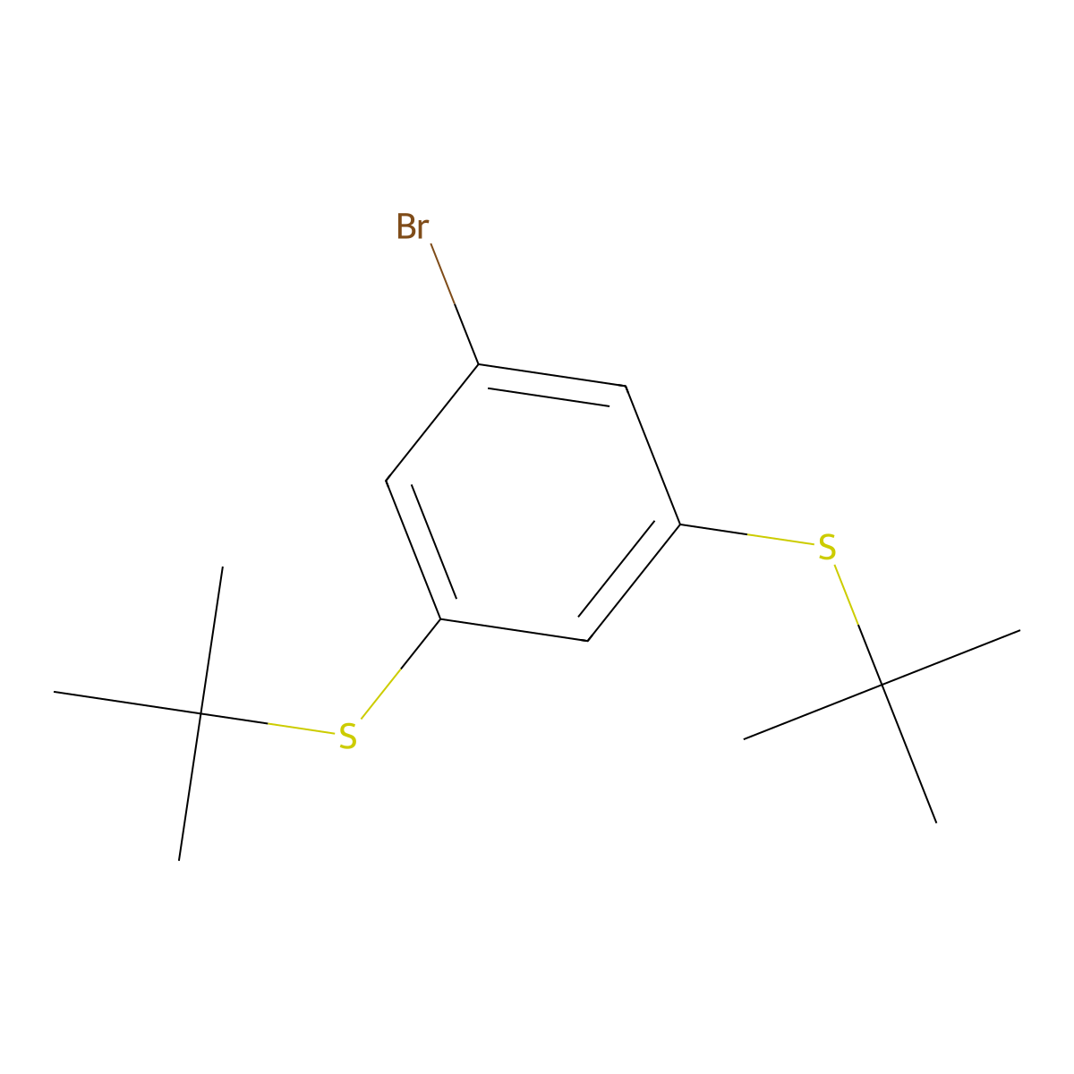 1-Bromo-3,5-bis(tert-butylthio)benzene molecular structure, CAS 795274-44-1