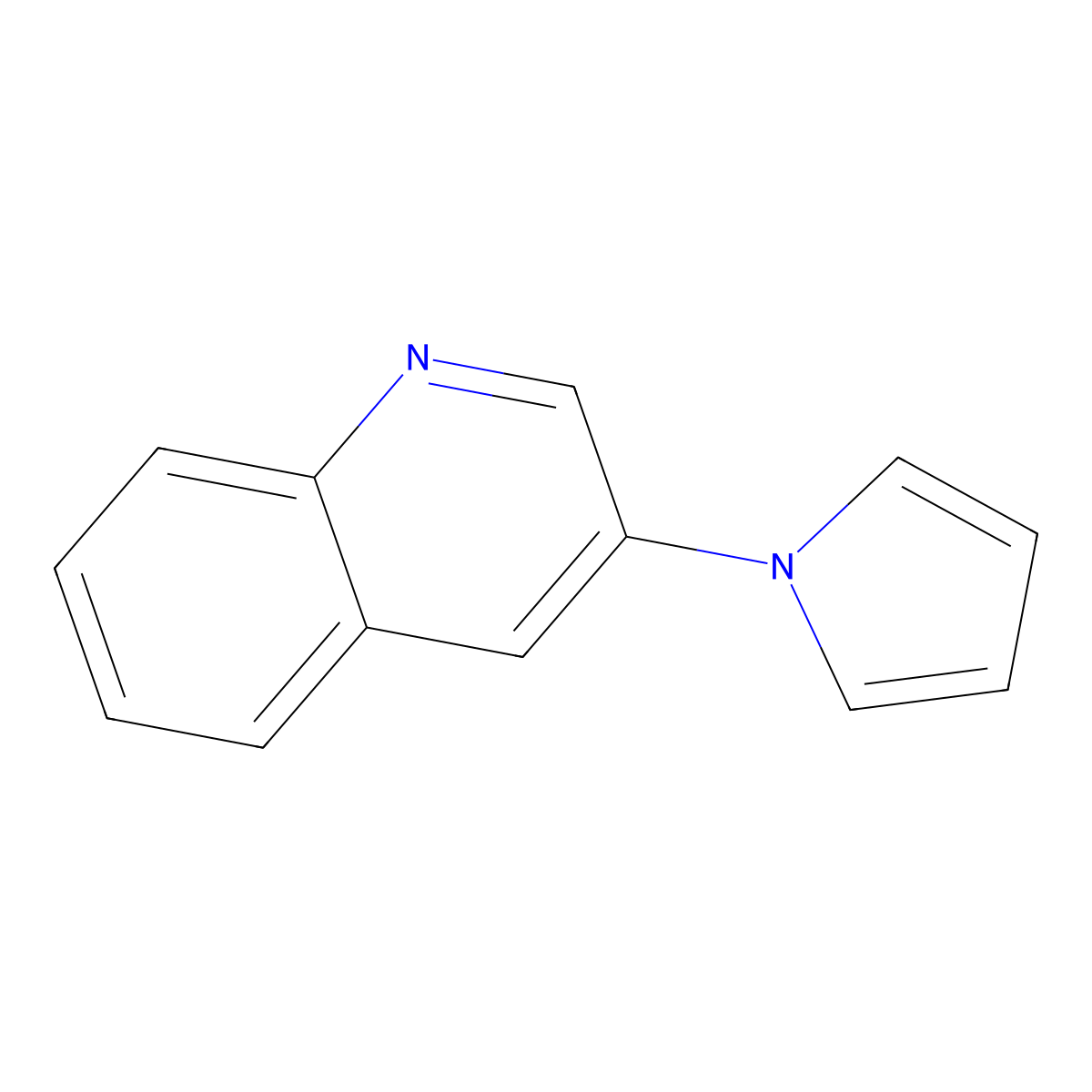 3-(1H-Pyrrol-1-yl)quinoline molecular structure, CAS 795274-73-6