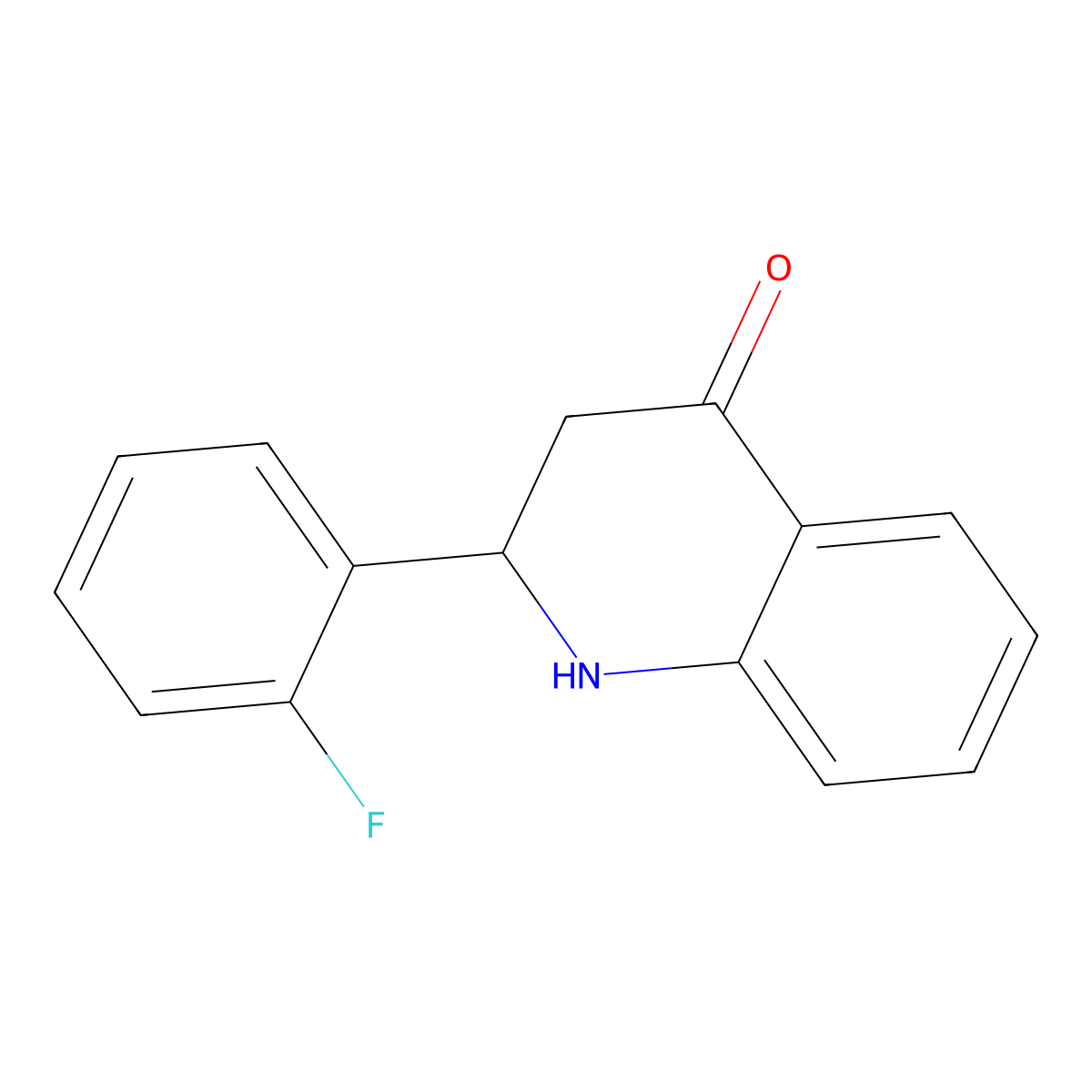 2-(2-Fluorophenyl)-2,3-dihydroquinolin-4(1H)-one molecular structure, CAS 795277-83-7