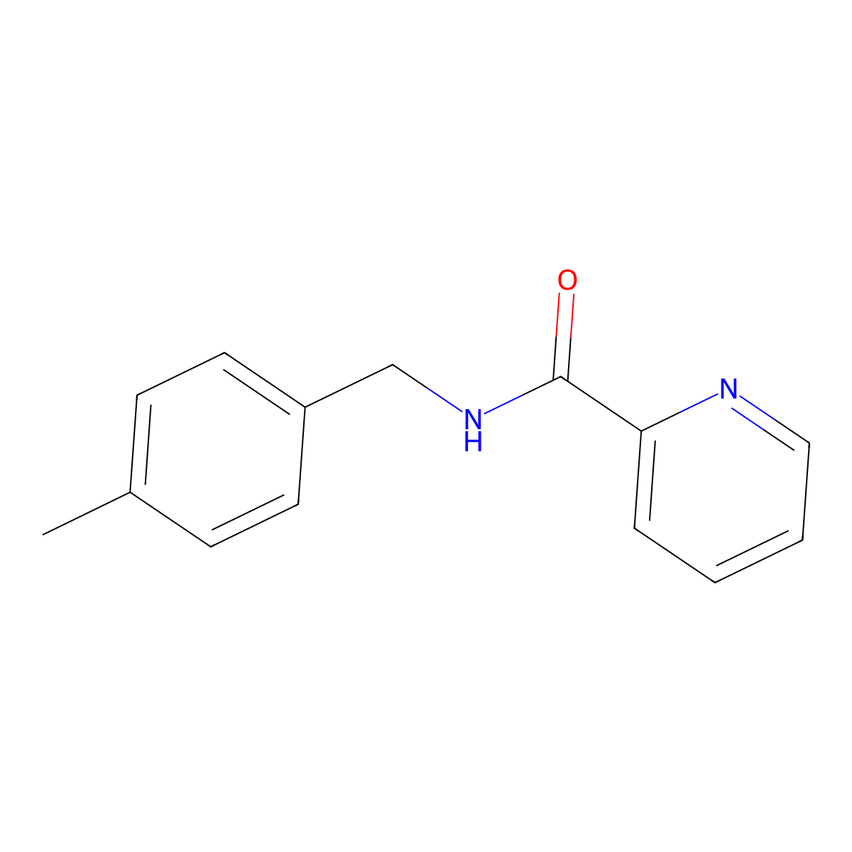 N-[(4-methylphenyl)methyl]pyridine-2-carboxamide molecular structure, CAS 795283-79-3