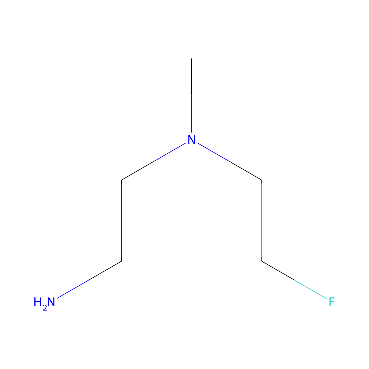 (2-Aminoethyl)(2-fluoroethyl)methylamine molecular structure, CAS 795299-75-1