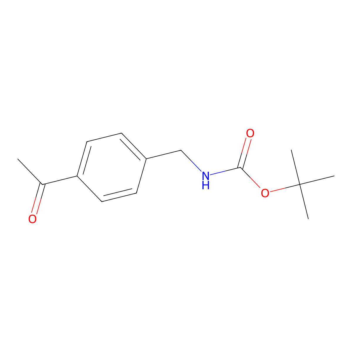 tert-Butyl 4-acetylbenzylcarbamate molecular structure, CAS 79533-04-3