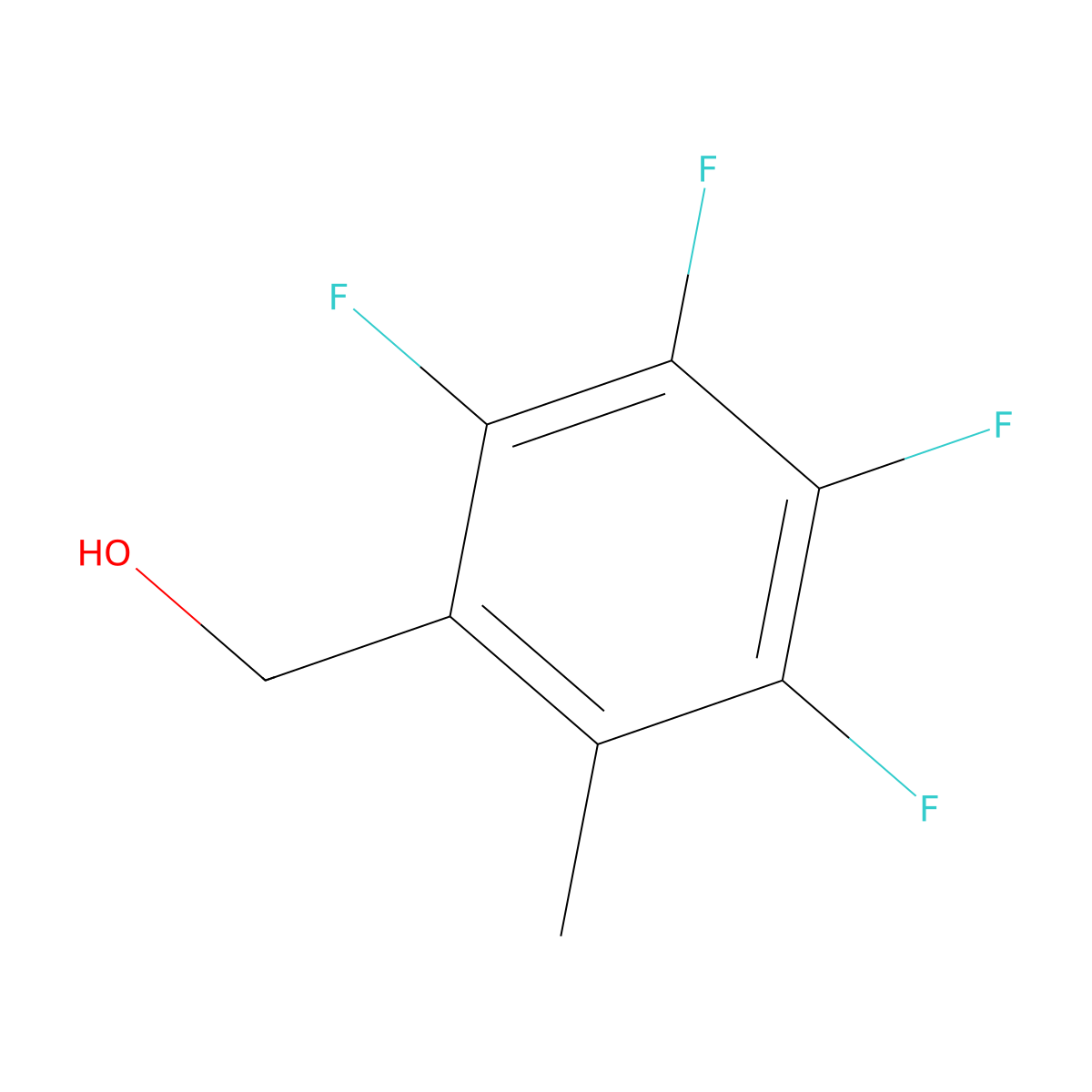 (2,3,4,5-Tetrafluoro-6-methylphenyl)methanol molecular structure, CAS 79537-94-3