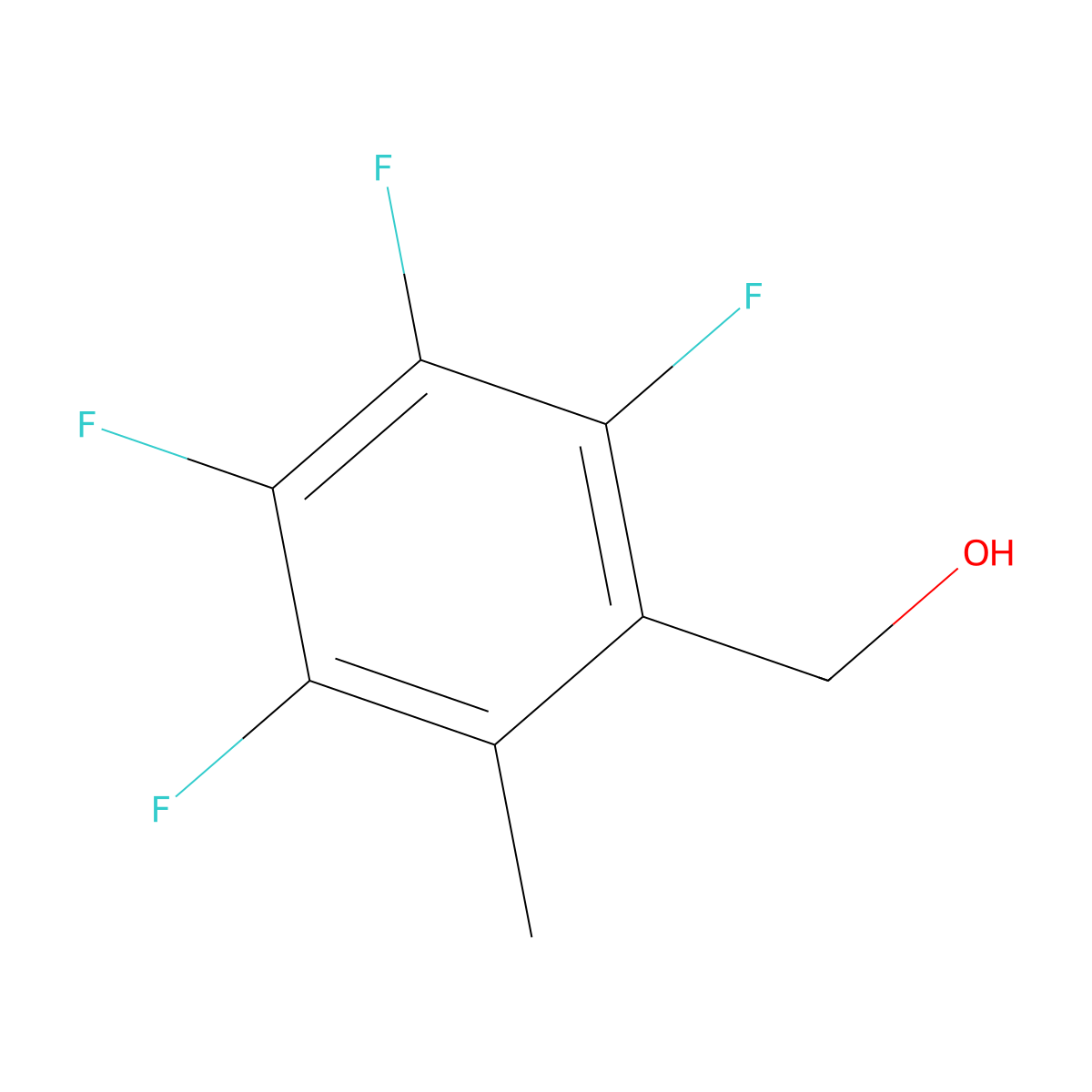 (2,3,4,5-Tetrafluoro-6-methylphenyl)methanol molecular structure, CAS 79537-94-3