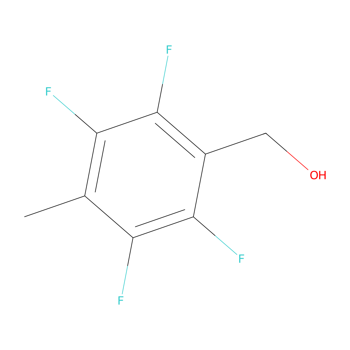 4-Methyl-2,3,5,6-tetrafluorobenzyl alcohol molecular structure, CAS 79538-03-7