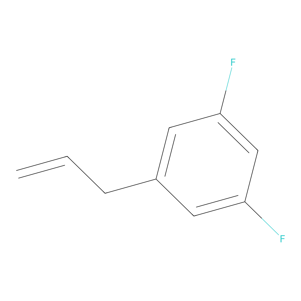 3-(3,5-Difluorophenyl)-1-propene molecular structure, CAS 79538-22-0