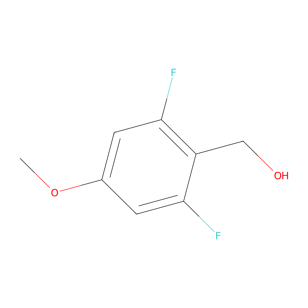 2,6-Difluoro-4-methoxybenzyl alcohol molecular structure, CAS 79538-27-5