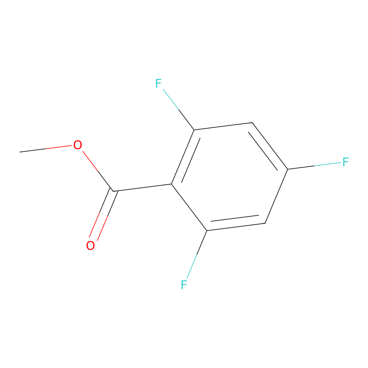Methyl 2,4,6-trifluorobenzoate molecular structure, CAS 79538-28-6