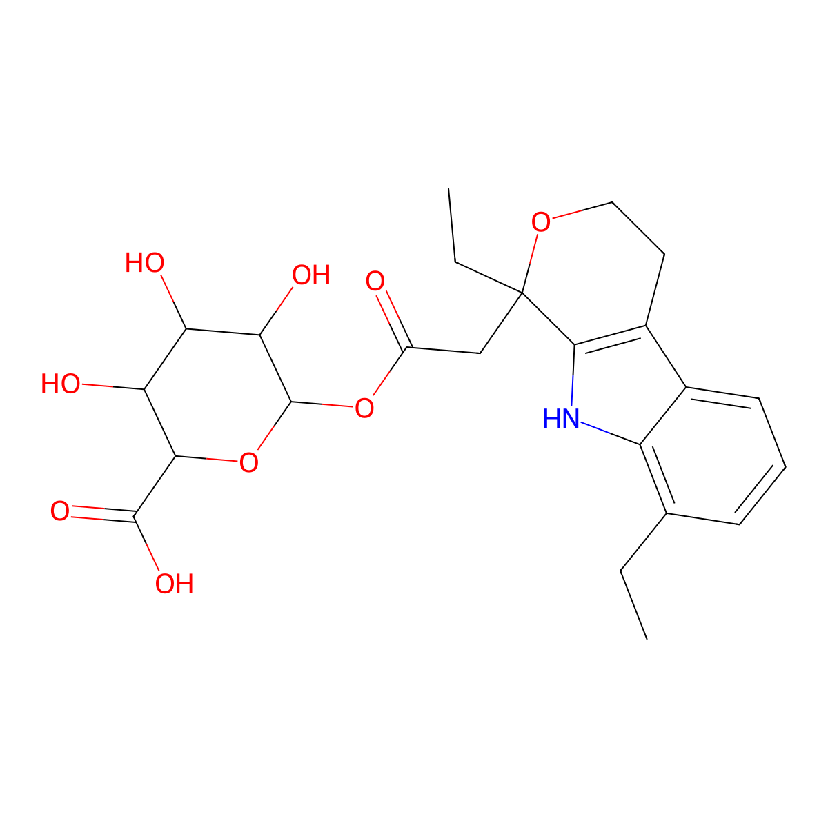 Etodolac Acyl-I2-D-glucuronide molecular structure, CAS 79541-43-8