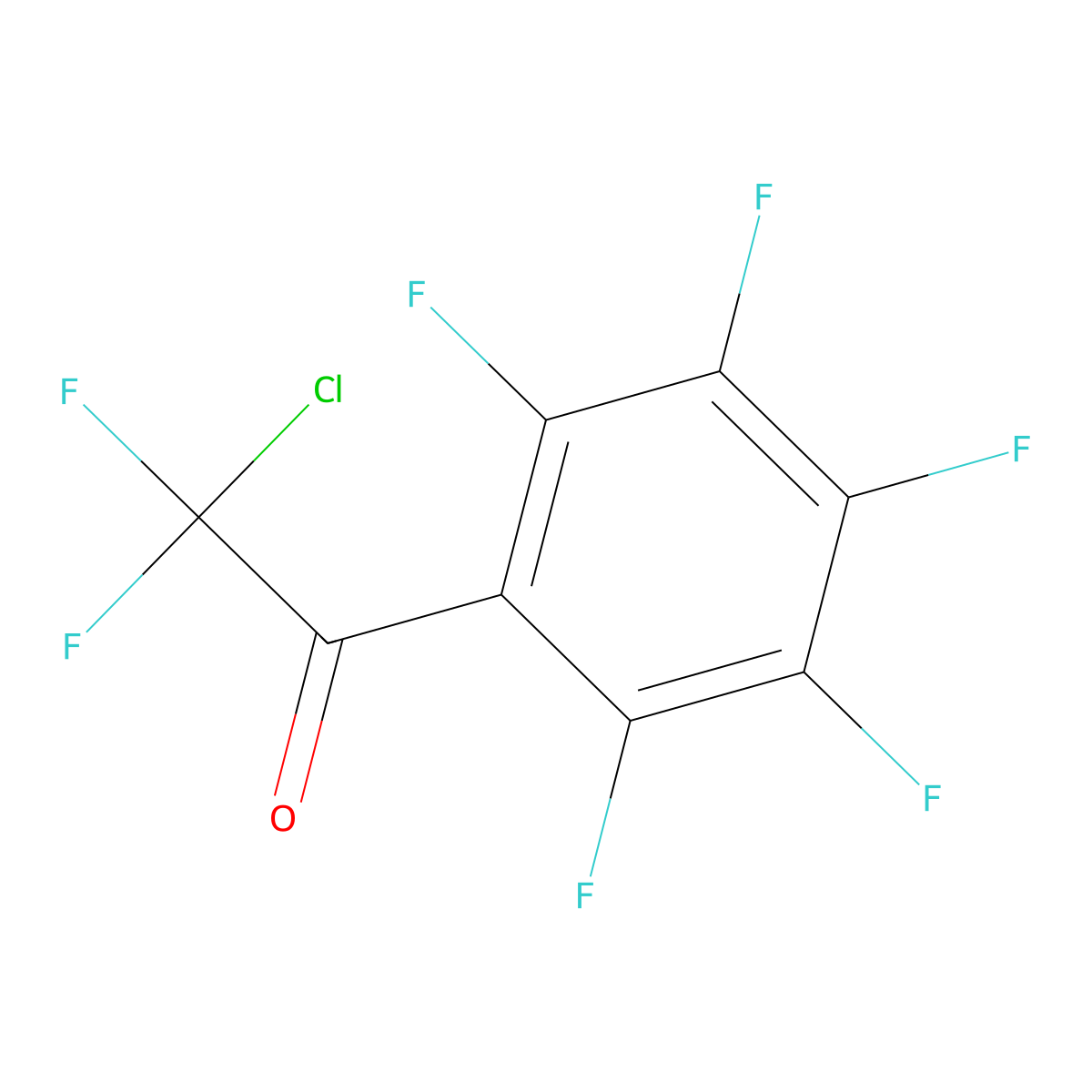 2-Chloro-2,2-difluoro-1-(perfluorophenyl)ethanone molecular structure, CAS 79542-18-0