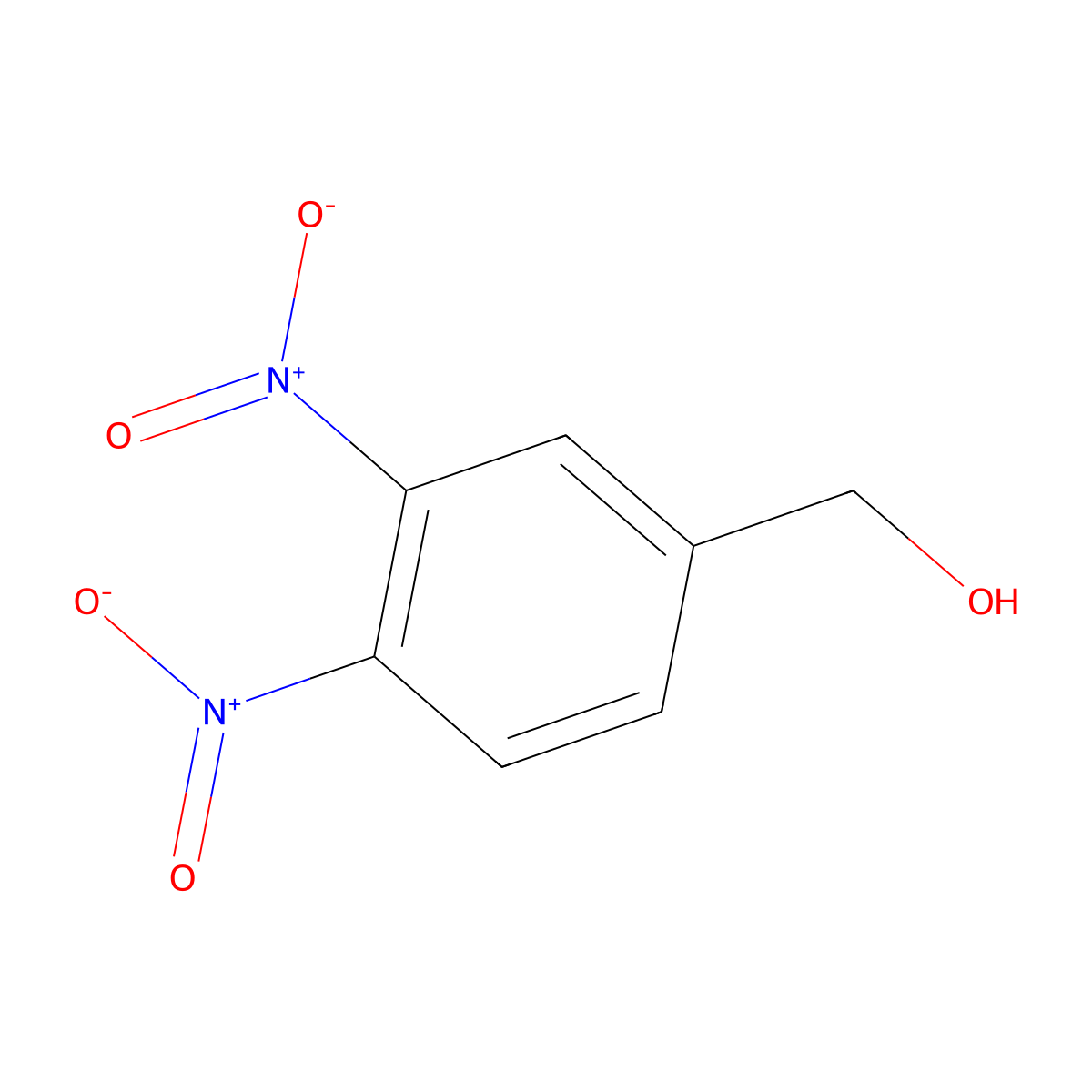 3,4-Dinitrobenzyl alcohol molecular structure, CAS 79544-31-3