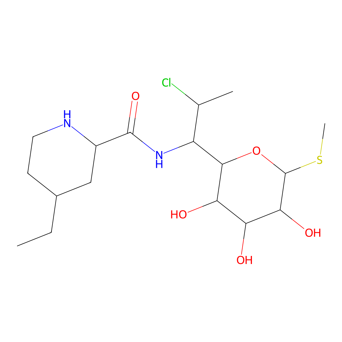 Pirlimycin molecular structure, CAS 79548-73-5