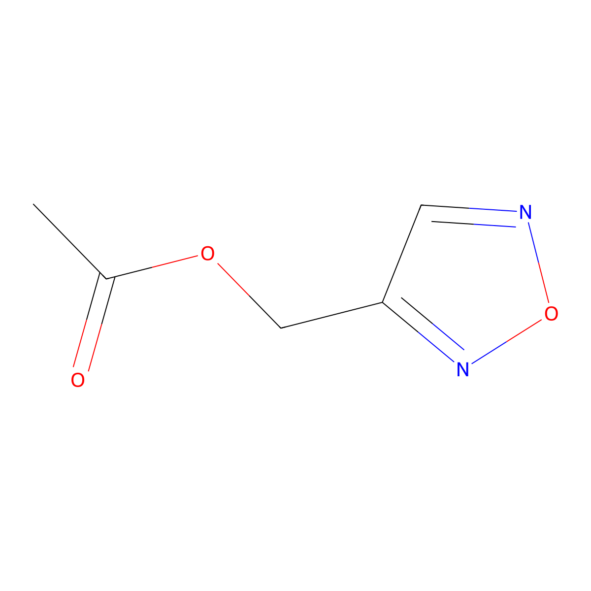 1,2,5-Oxadiazol-3-ylmethyl acetate molecular structure, CAS 79552-34-4