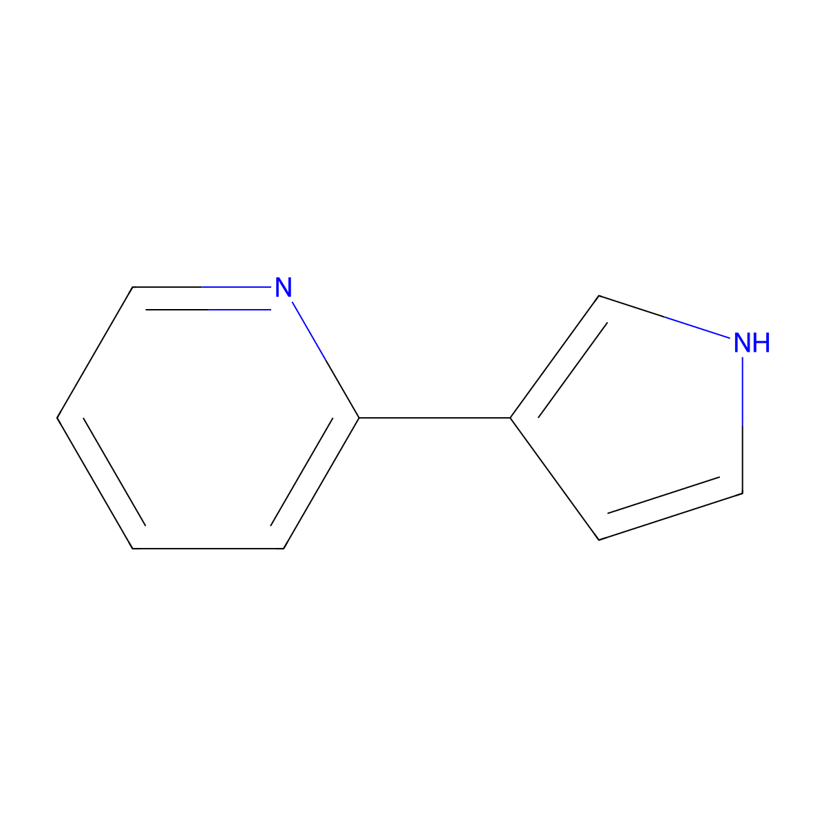 2-(1H-pyrrol-3-yl)pyridine molecular structure, CAS 79560-99-9