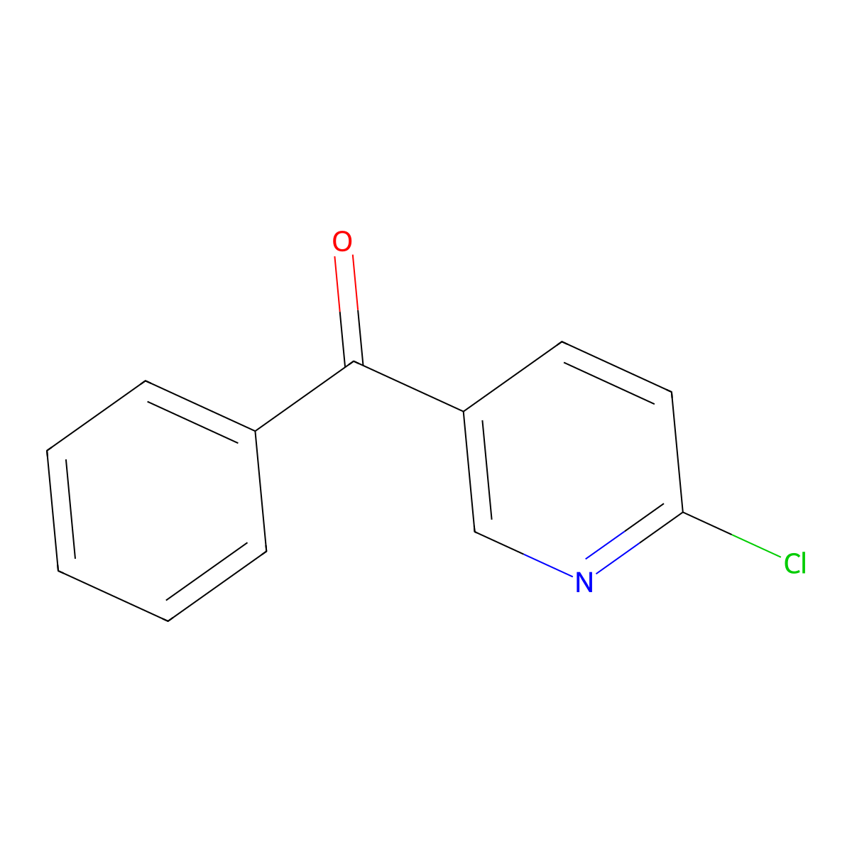 Methanone, (6-chloro-3-pyridinyl)phenyl- molecular structure, CAS 79567-66-1
