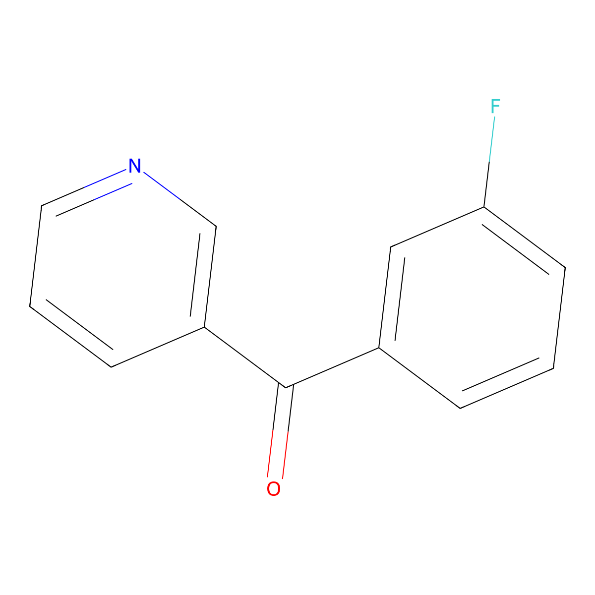 3-(3-Fluorobenzoyl)pyridine molecular structure, CAS 79568-07-3