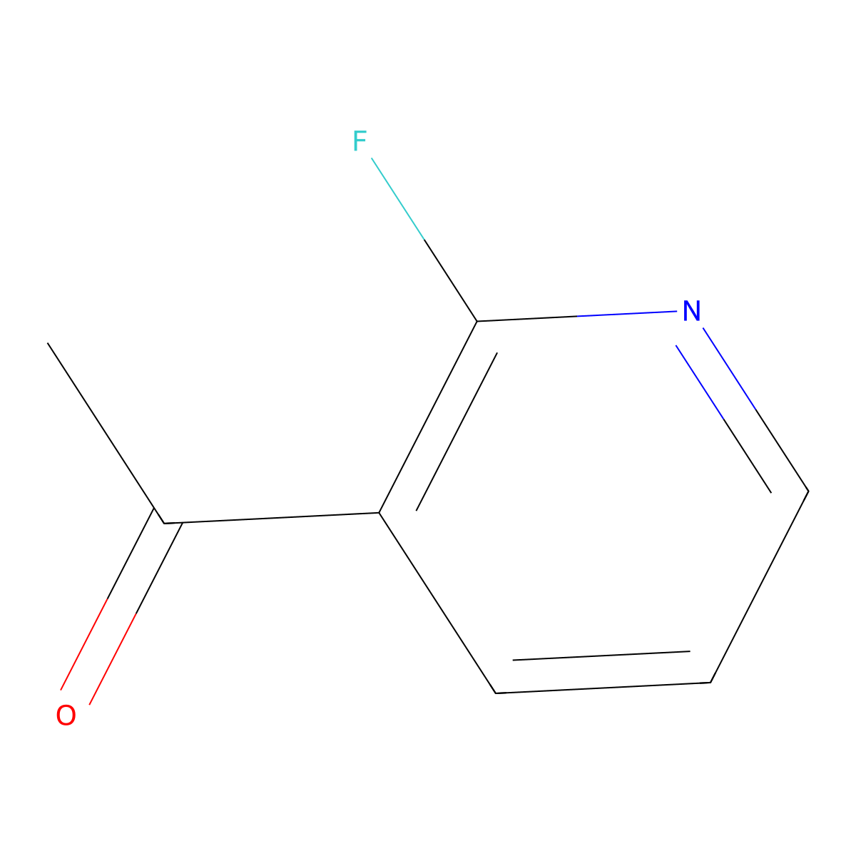 1-(2-Fluoropyridin-3-yl)ethan-1-one molecular structure, CAS 79574-70-2