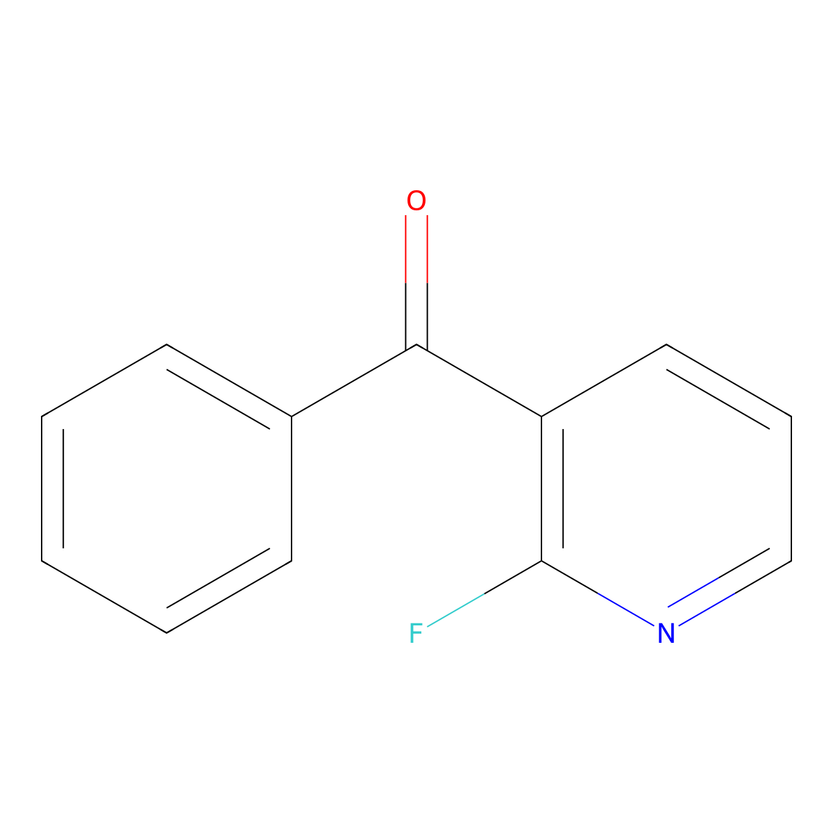 (2-Fluoro-3-pyridinyl)phenylmethanone molecular structure, CAS 79574-71-3