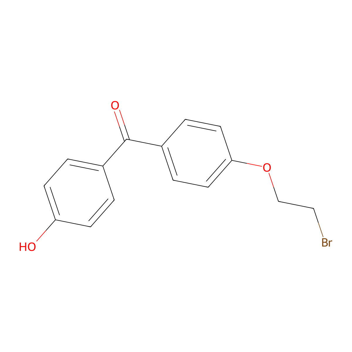 4-(2-Bromoethoxy)-4'-hydroxybenzophenone molecular structure, CAS 79578-62-4