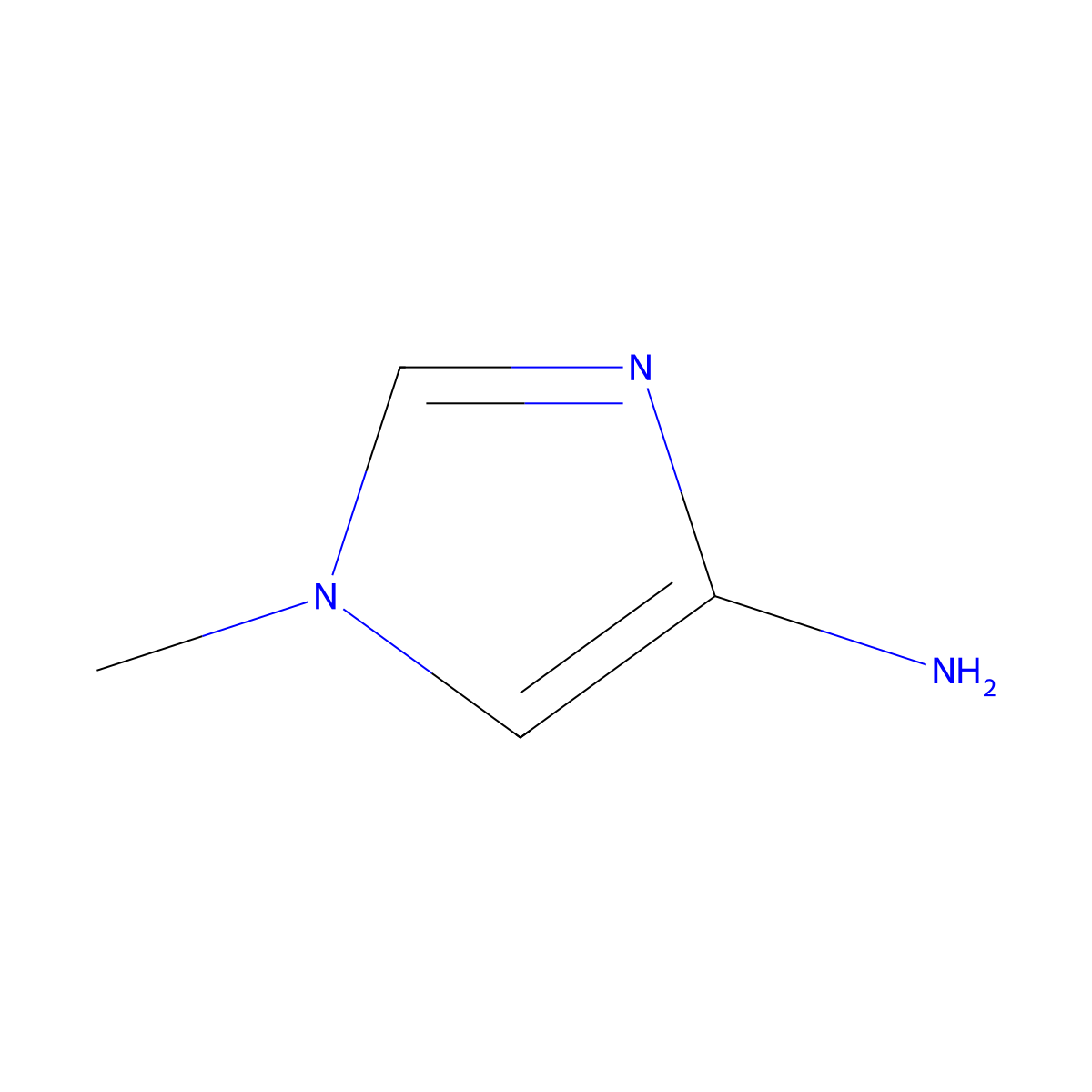 1-Methyl-1H-imidazol-4-amine molecular structure, CAS 79578-98-6