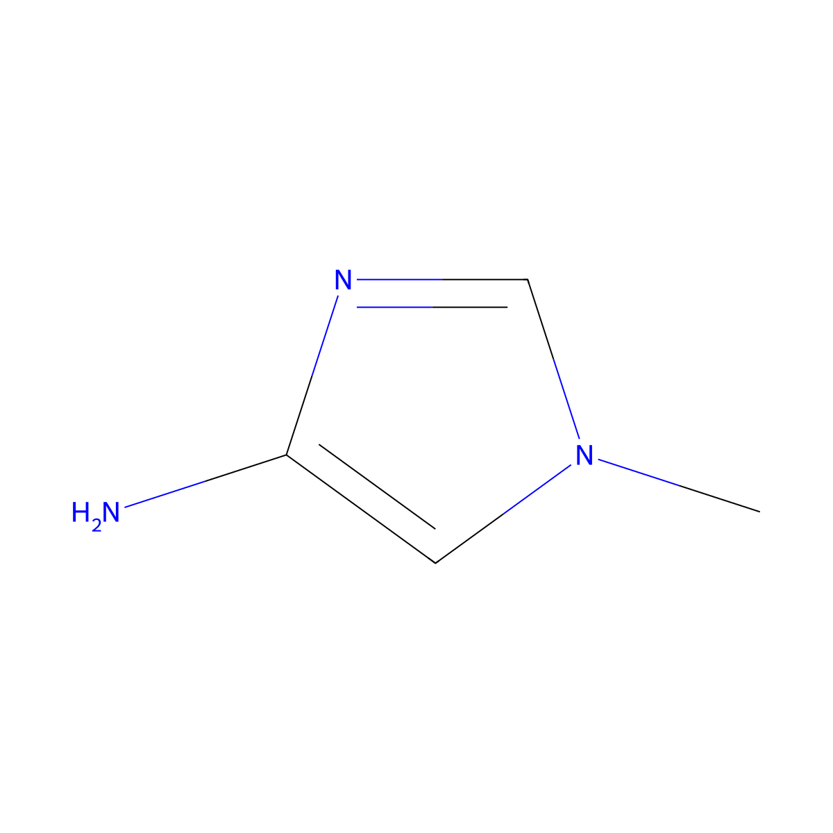1-Methyl-1H-imidazol-4-amine molecular structure, CAS 79578-98-6