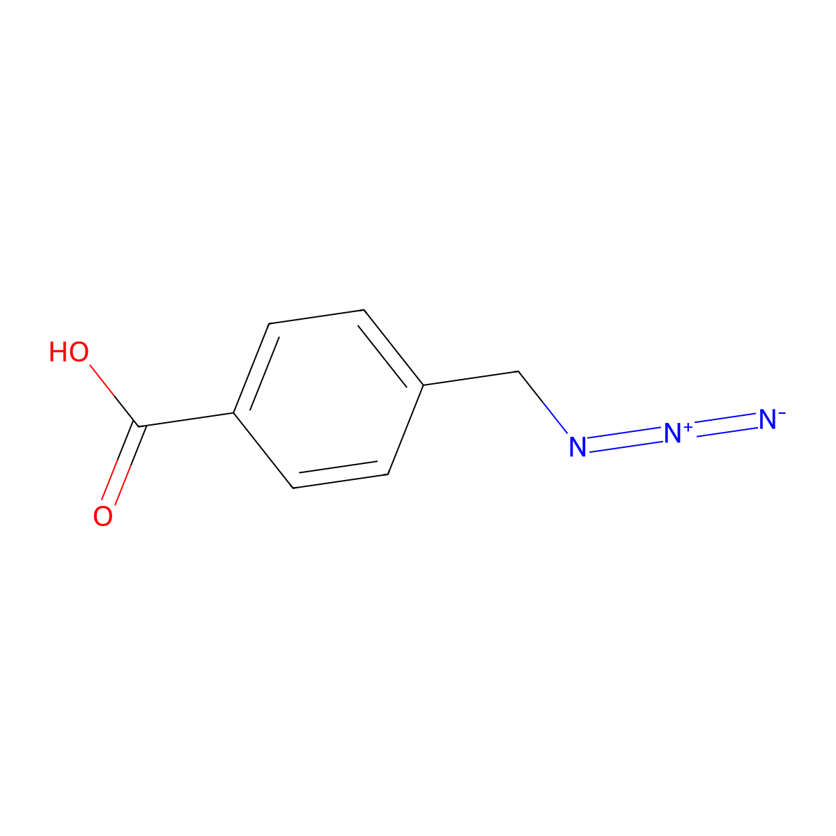 4-(Azidomethyl)benzoic acid molecular structure, CAS 79584-03-5