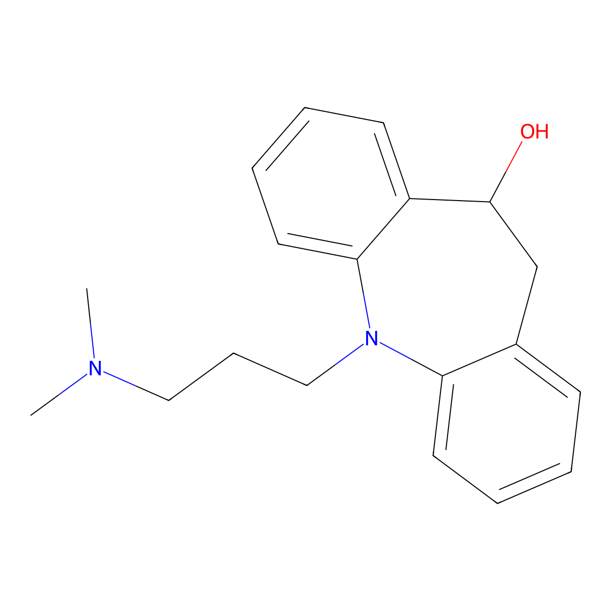 10-Hydroxyimipramine molecular structure, CAS 796-28-1